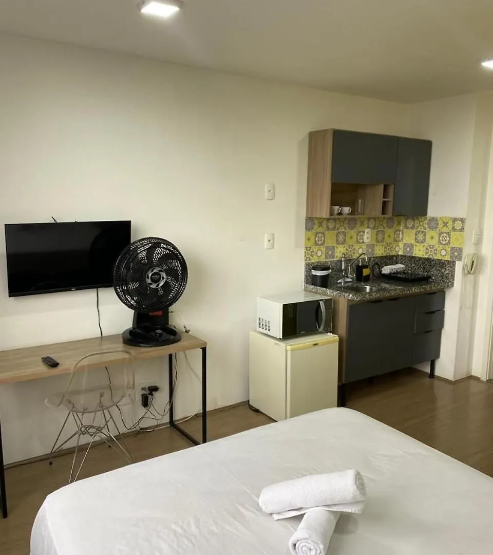 Calmo Studio No Bras Com Piscina/Metro Bras São Paulo Apartmán