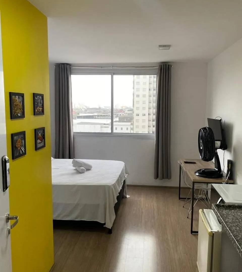 Calmo Studio No Bras Com Piscina/Metro Bras São Paulo Apartmán